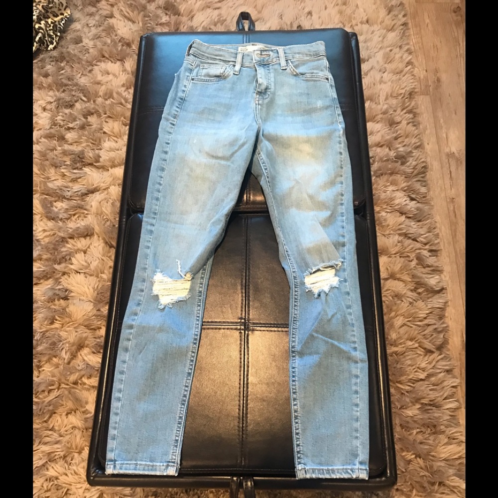 Top Shop Petite High Waisted Jamie Jeans